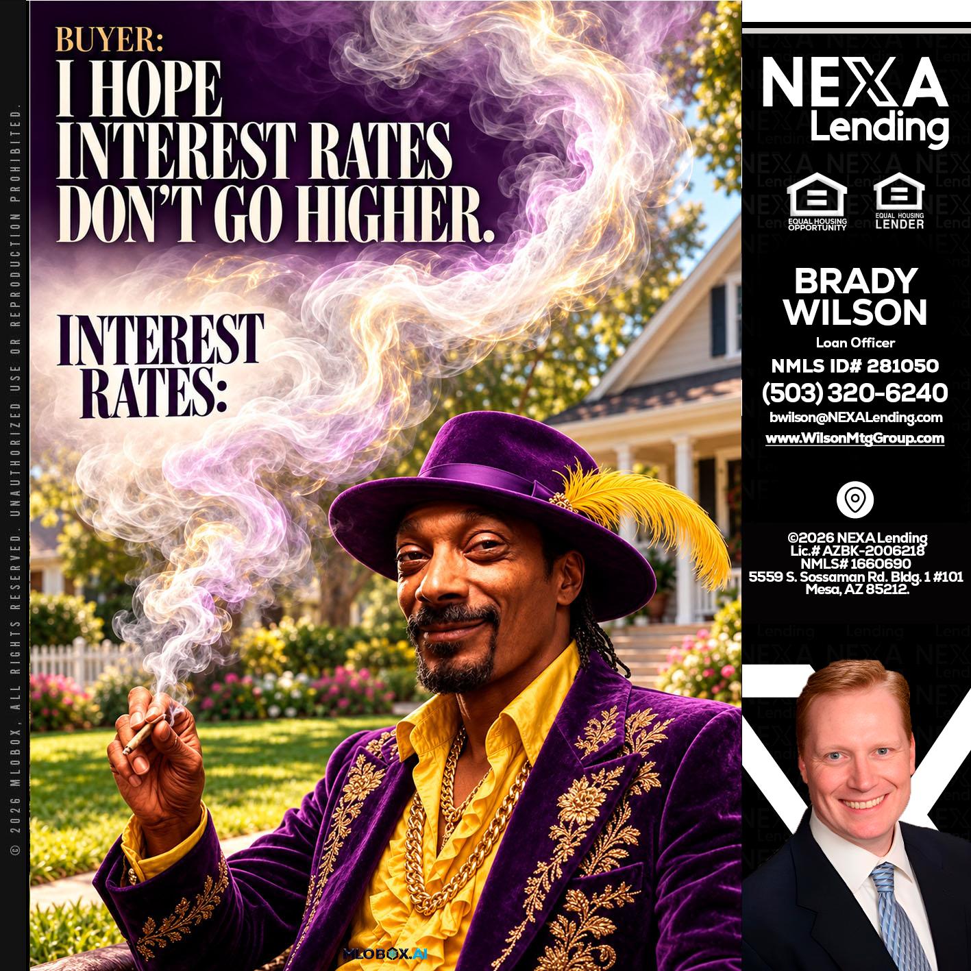 I HOPE RATES - Brady Wilson -Branch Manager