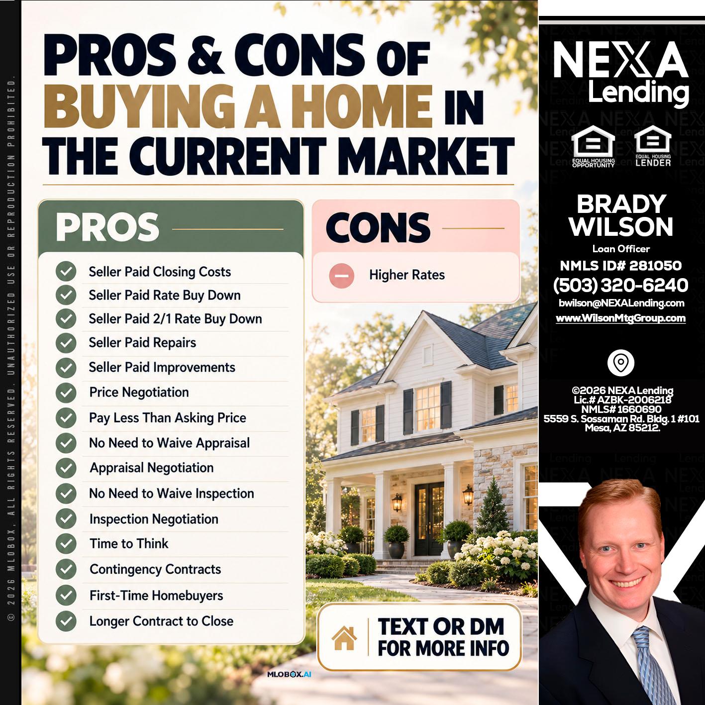 pros and cons - Brady Wilson -Branch Manager