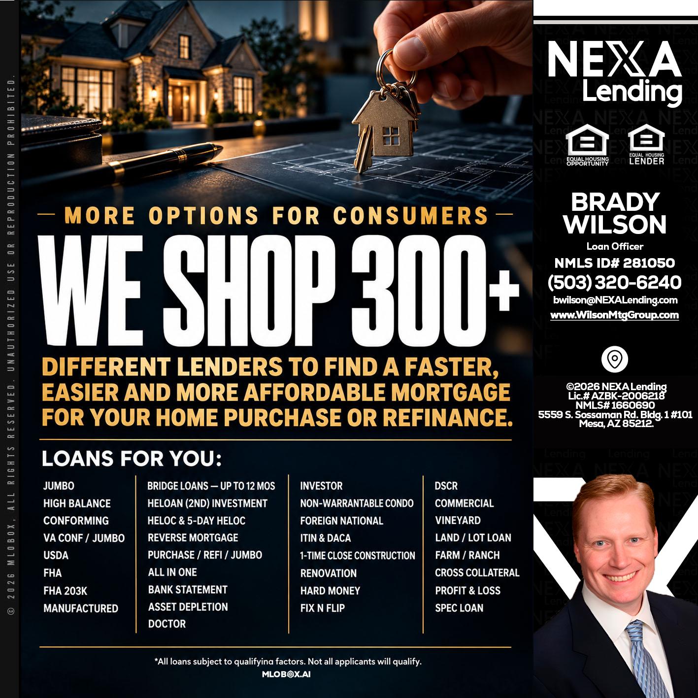 WE SHOP 300+ - Brady Wilson -Branch Manager