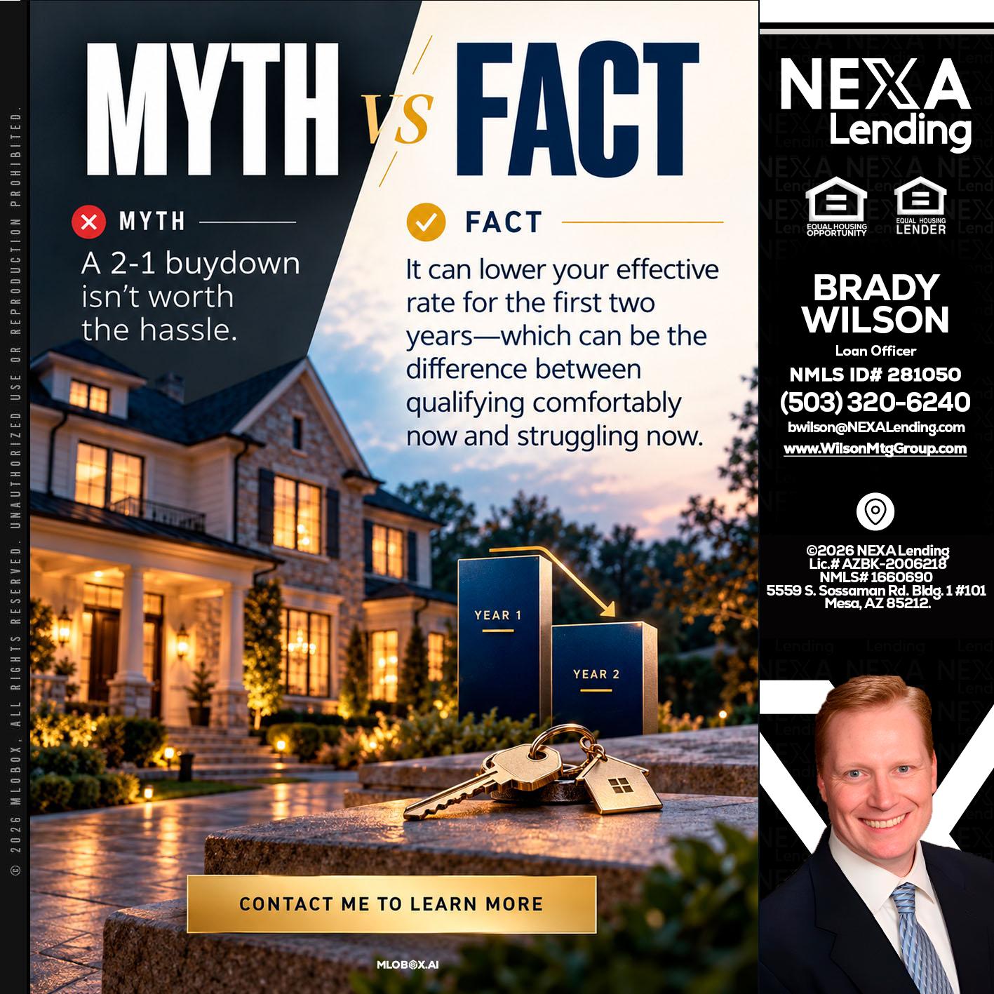 MYTH VS FACT - Brady Wilson -Branch Manager