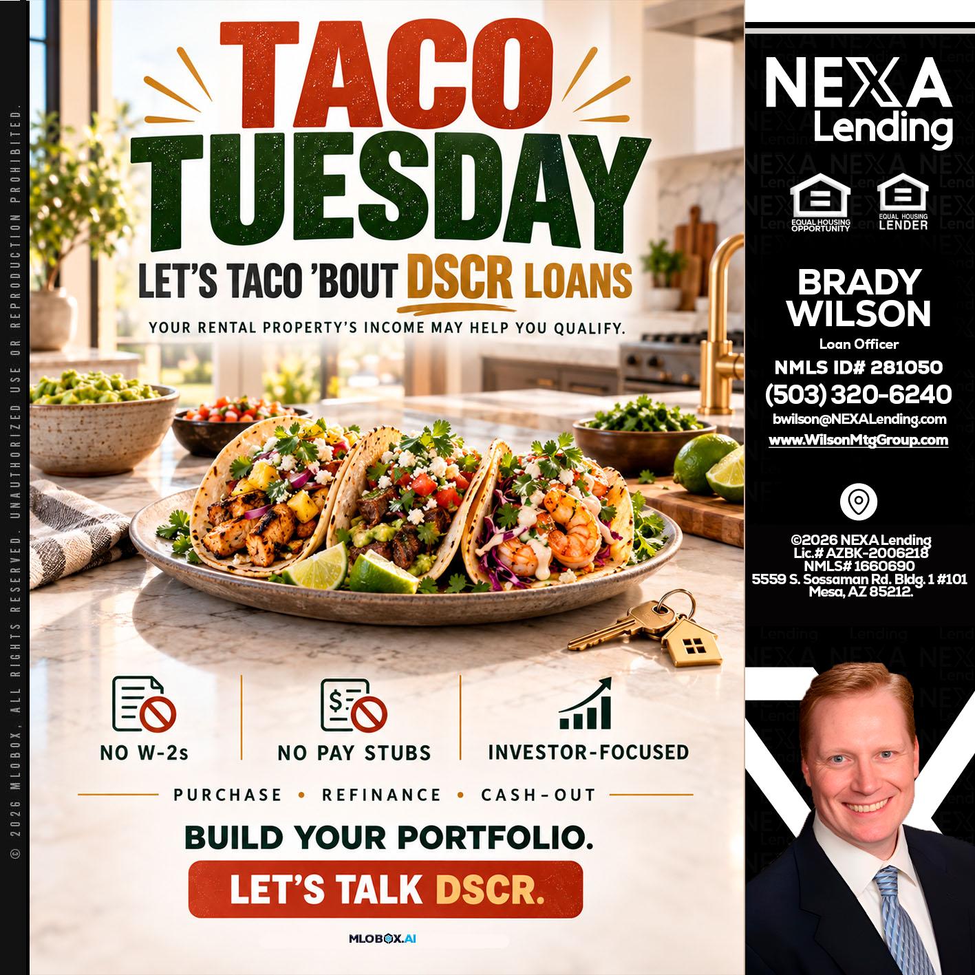 TACO TUESDAY - Brady Wilson -Branch Manager