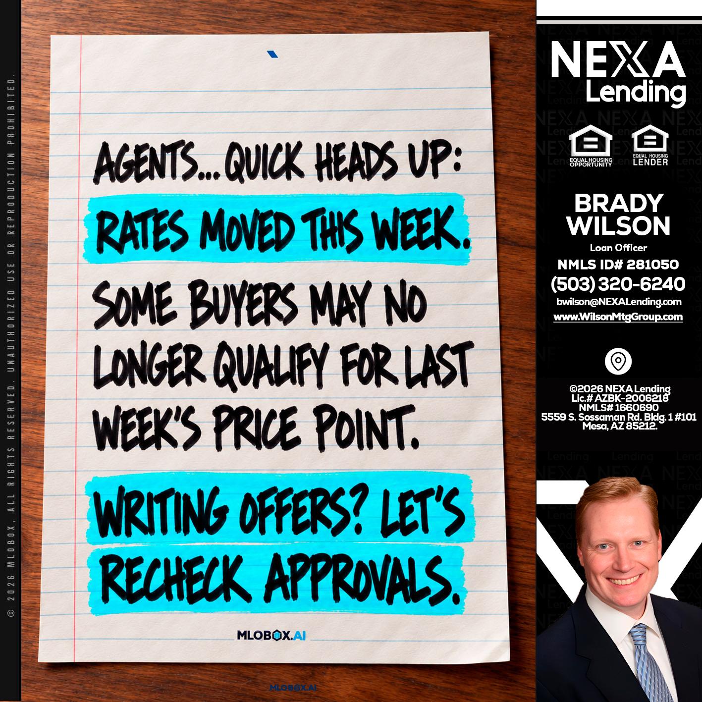 AGENTS - Brady Wilson -Branch Manager