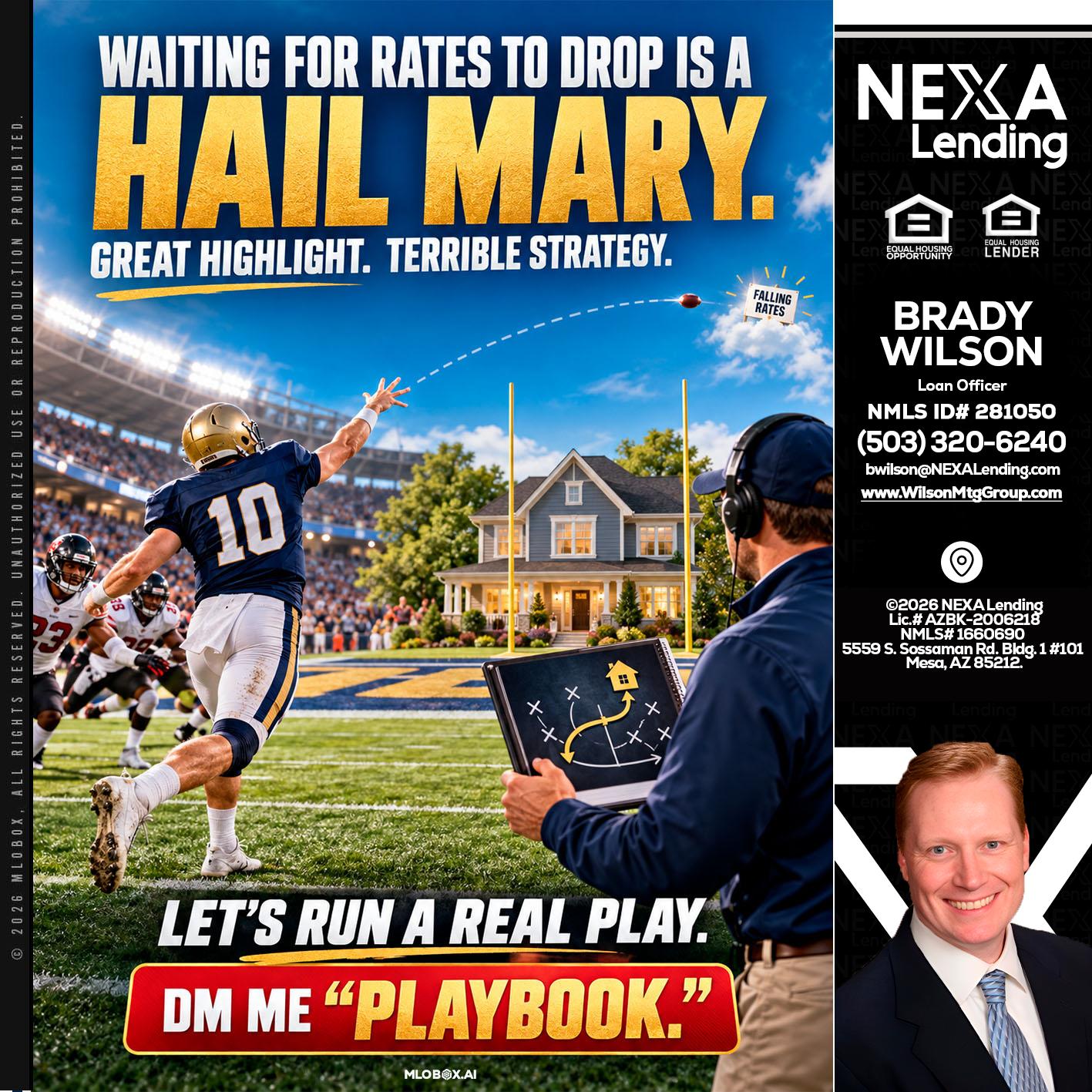 HAIL MARY - Brady Wilson -Branch Manager