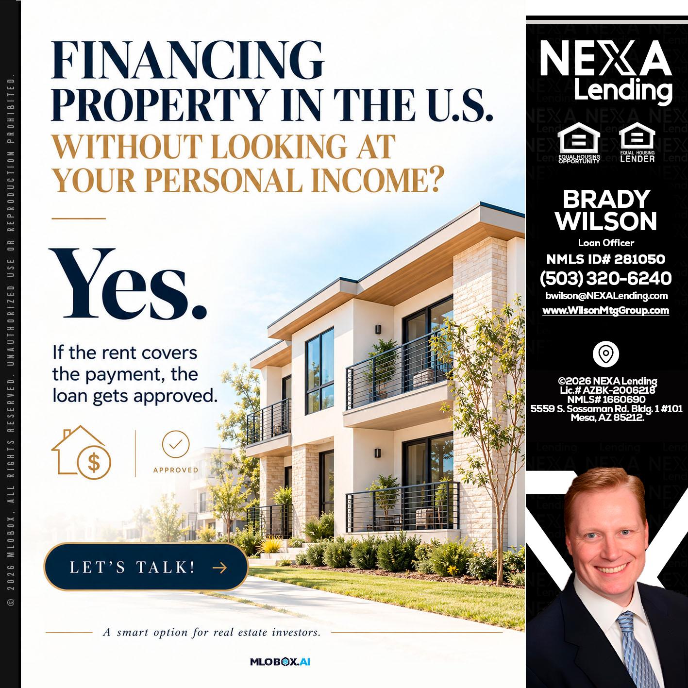 FINANCING - Brady Wilson -Branch Manager