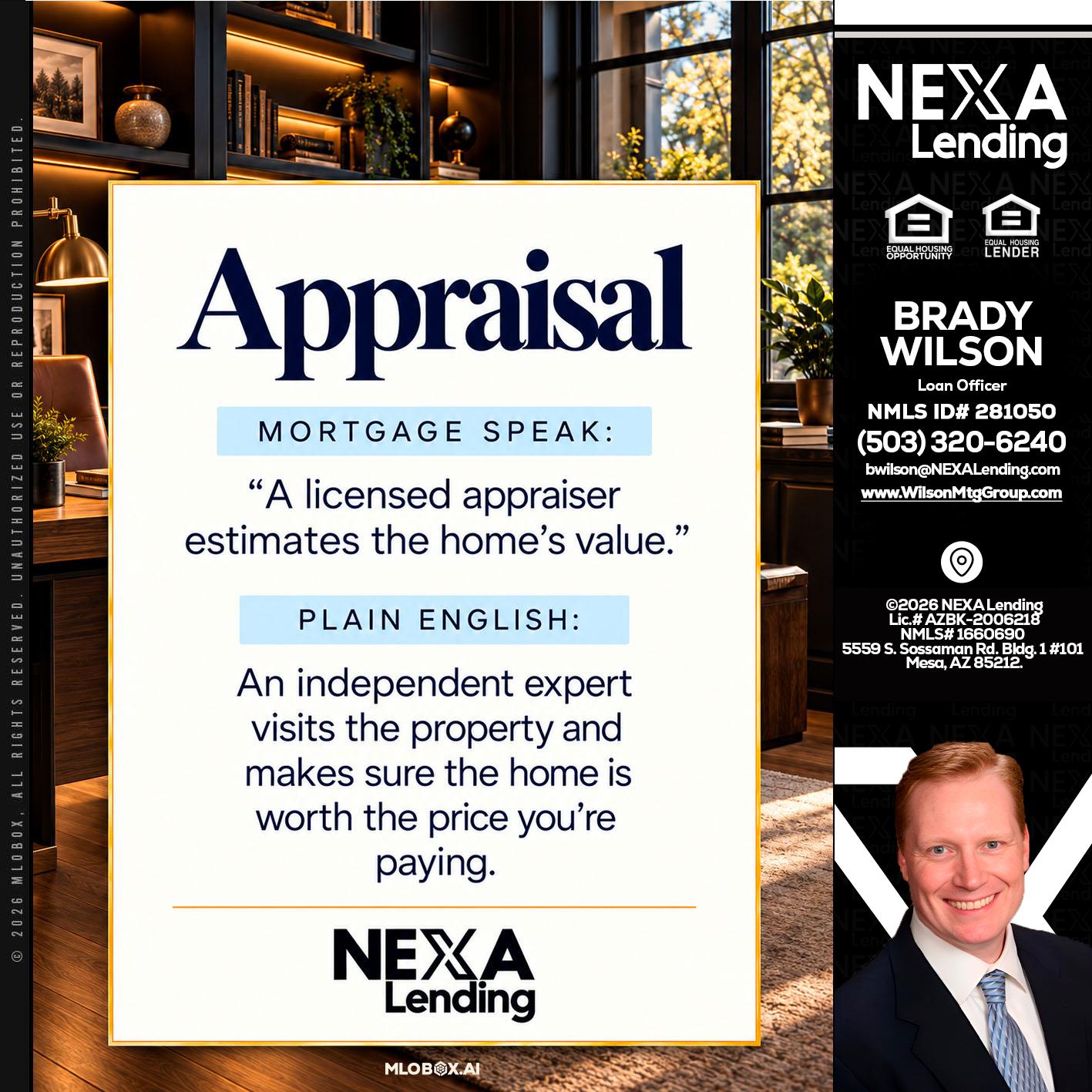 appraisal - Brady Wilson -Branch Manager