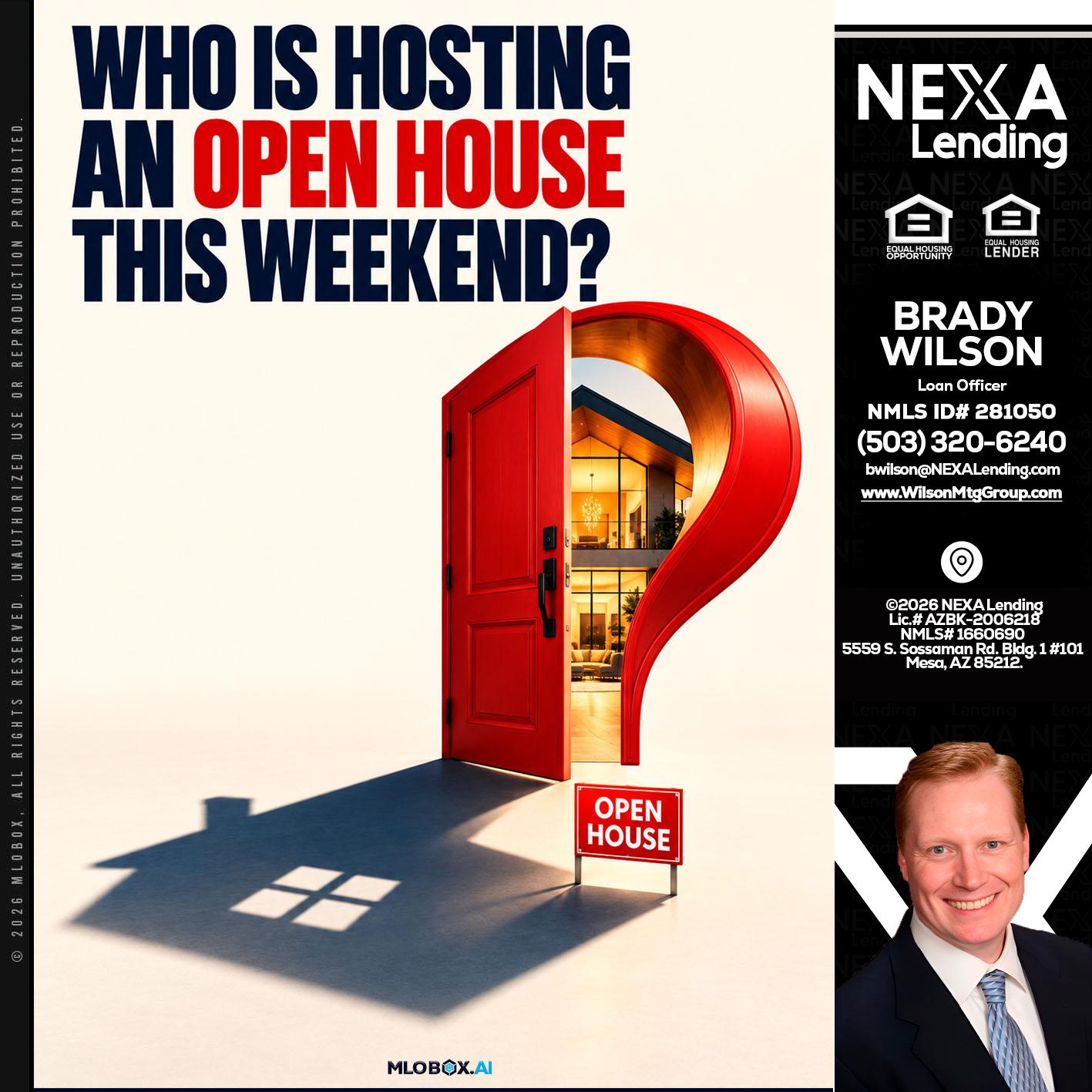 who is hosting - Brady Wilson -Branch Manager